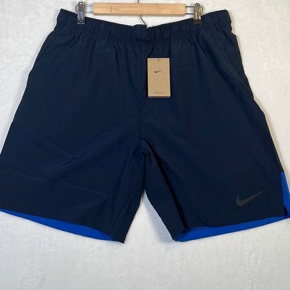 Nike Dri-FIT Men's 9" Woven Training Blue Shorts- DM6617-451 NWT- Men XL‎